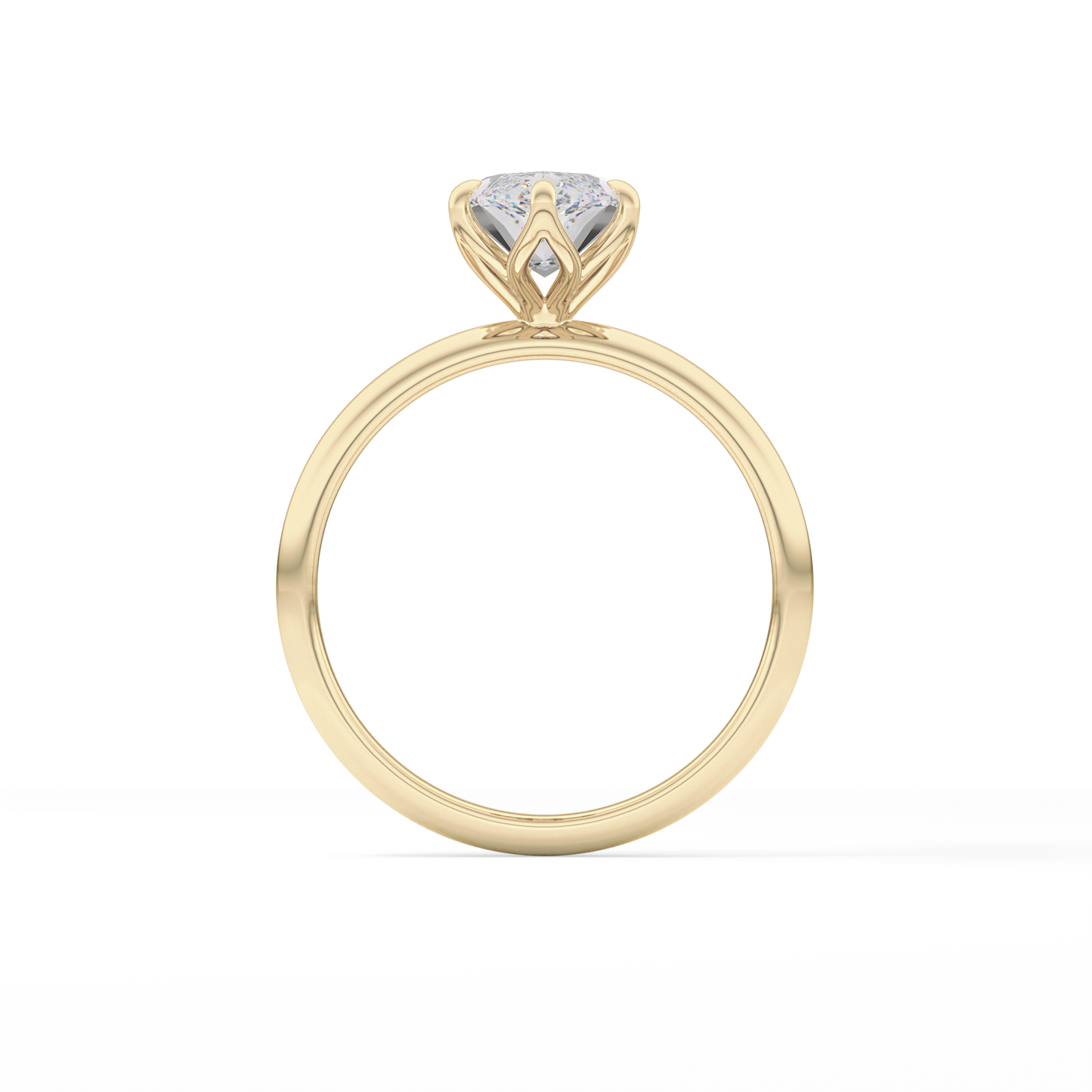 Marquise Solitaire Lab Grown Diamond Engagement Ring