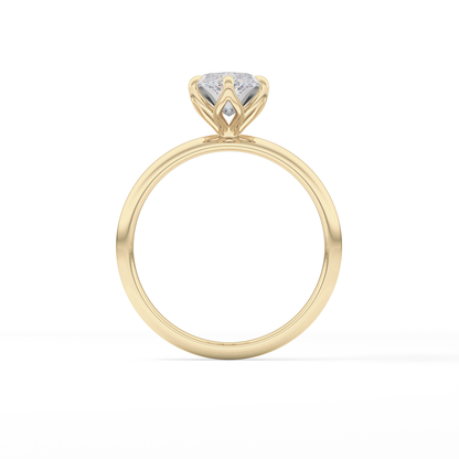 Marquise Solitaire Lab Grown Diamond Engagement Ring