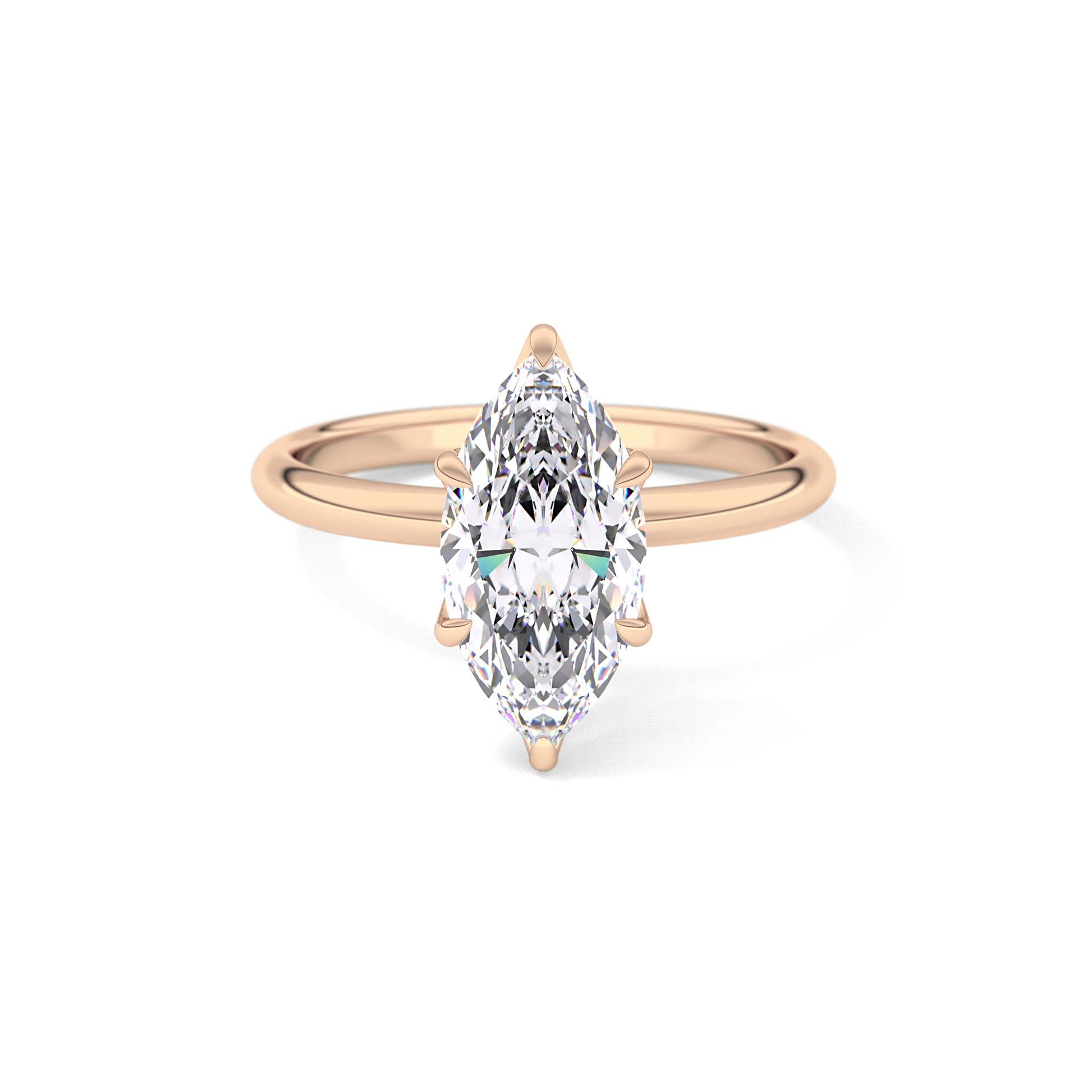 Marquise Solitaire Lab Grown Diamond Engagement Ring