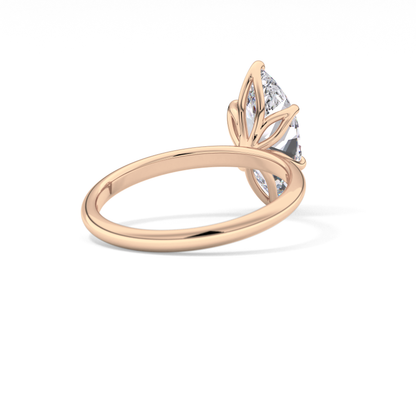 Marquise Solitaire Lab Grown Diamond Engagement Ring