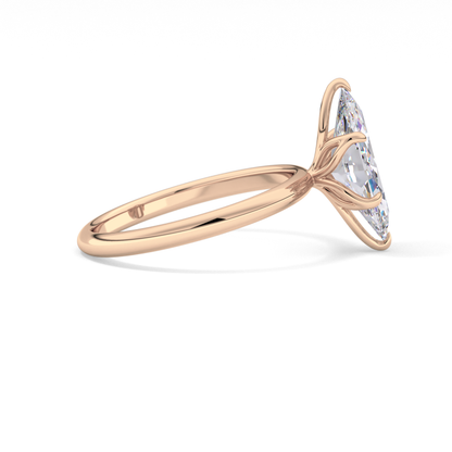 Marquise Solitaire Lab Grown Diamond Engagement Ring