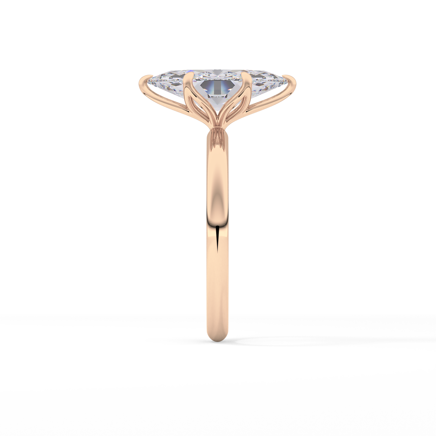 Marquise Solitaire Lab Grown Diamond Engagement Ring
