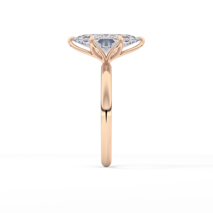Marquise Solitaire Lab Grown Diamond Engagement Ring