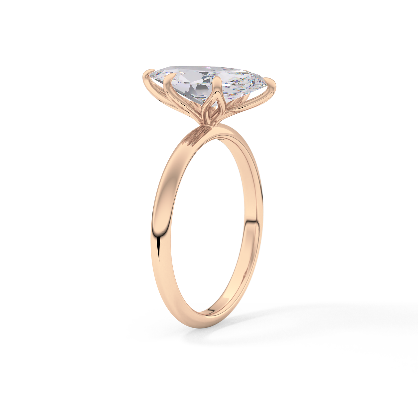 Marquise Solitaire Lab Grown Diamond Engagement Ring