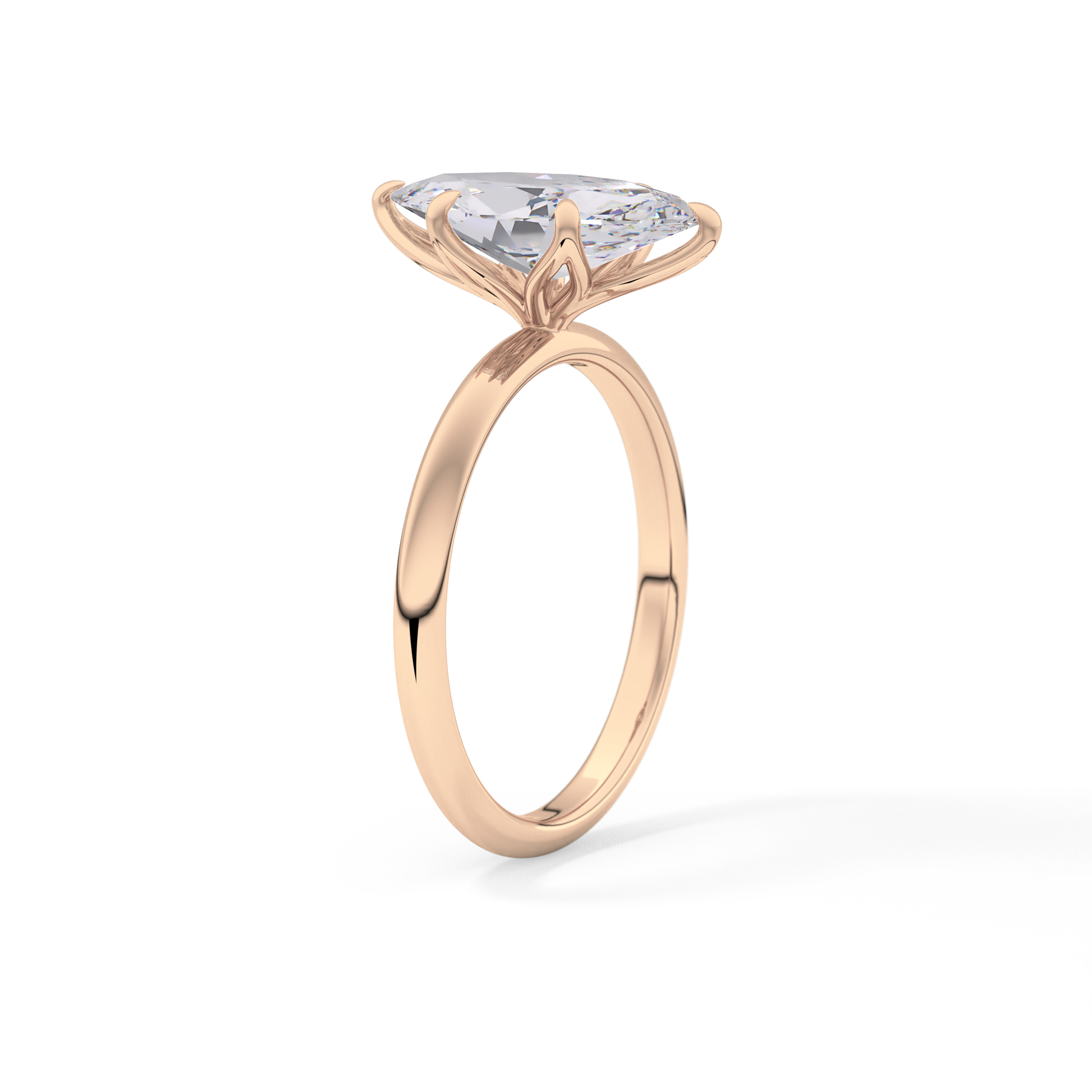 Marquise Solitaire Lab Grown Diamond Engagement Ring