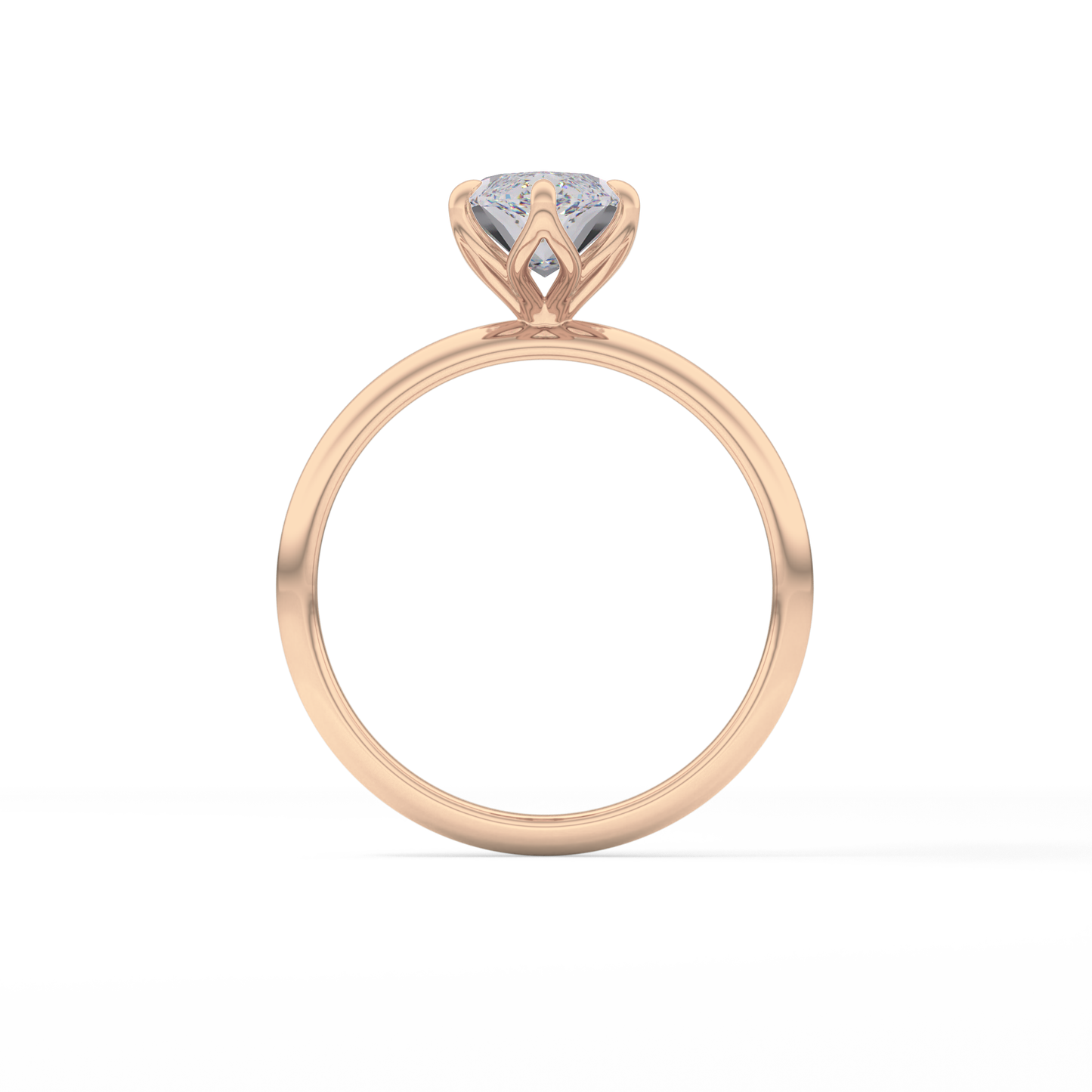 Marquise Solitaire Lab Grown Diamond Engagement Ring