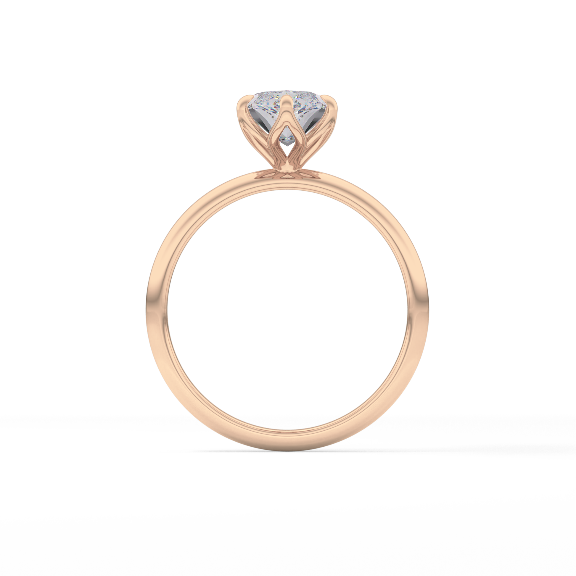 Marquise Solitaire Lab Grown Diamond Engagement Ring