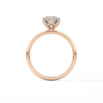 Marquise Solitaire Lab Grown Diamond Engagement Ring