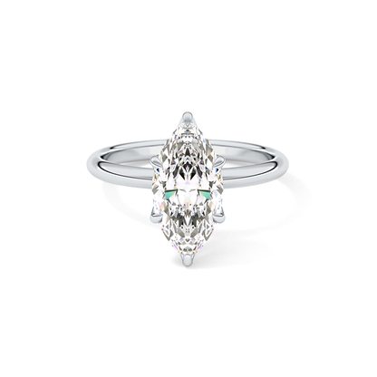 Marquise Solitaire Lab Grown Diamond Engagement Ring