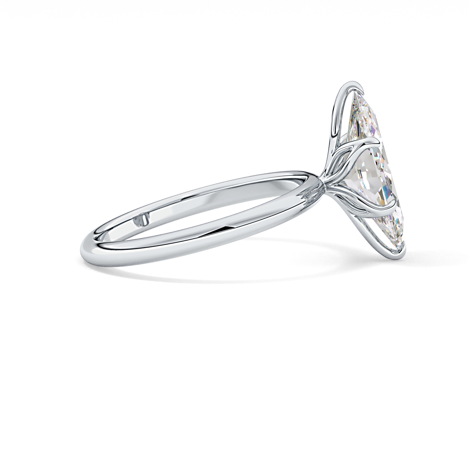 Marquise Solitaire Lab Grown Diamond Engagement Ring