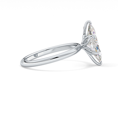 Marquise Solitaire Lab Grown Diamond Engagement Ring