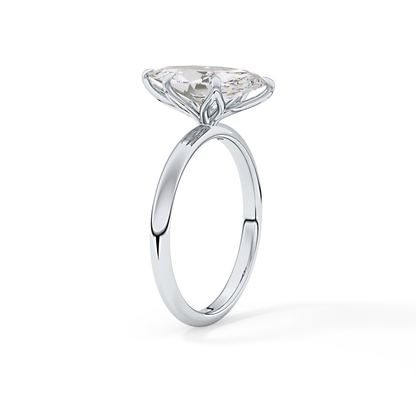 Marquise Solitaire Lab Grown Diamond Engagement Ring