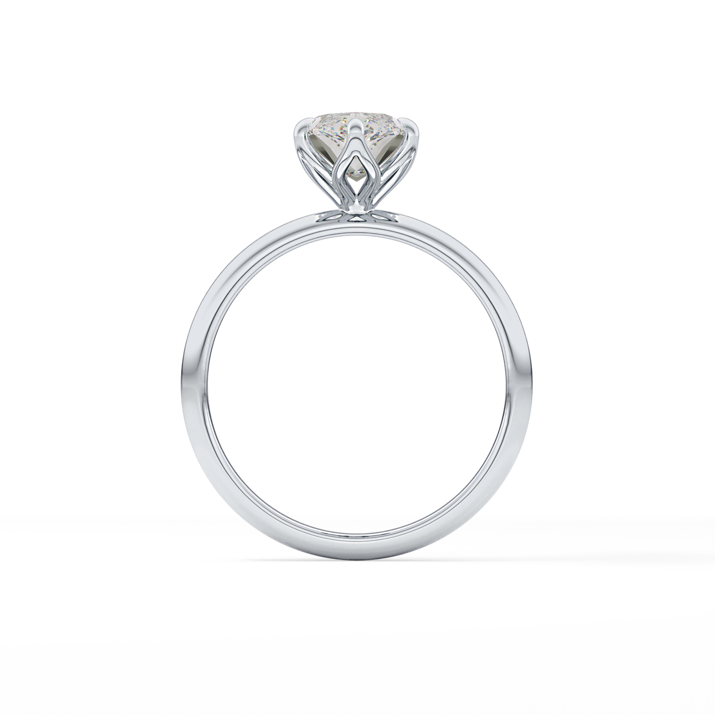 Marquise Solitaire Lab Grown Diamond Engagement Ring