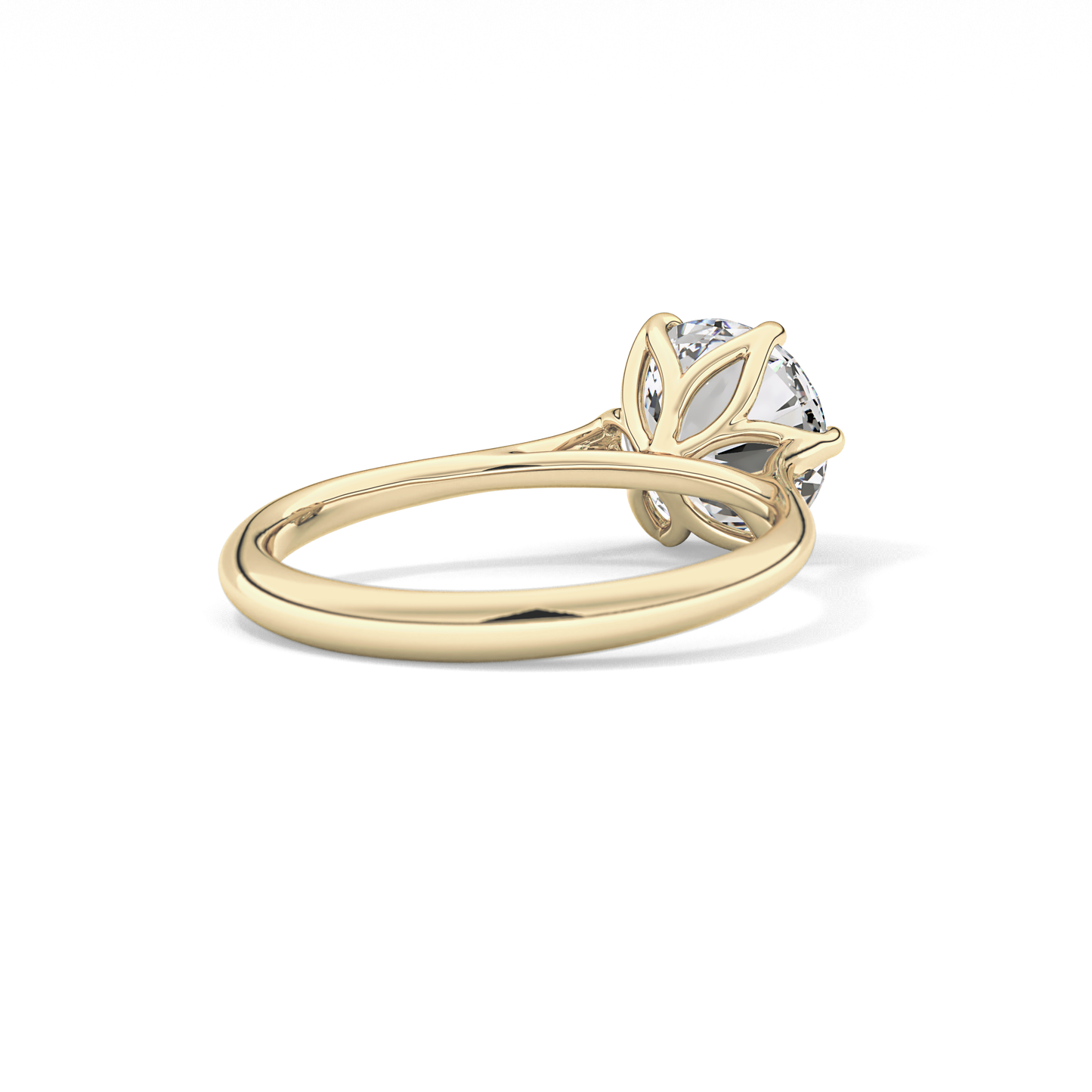 Round Solitaire Lab Grown Diamond Engagement Ring