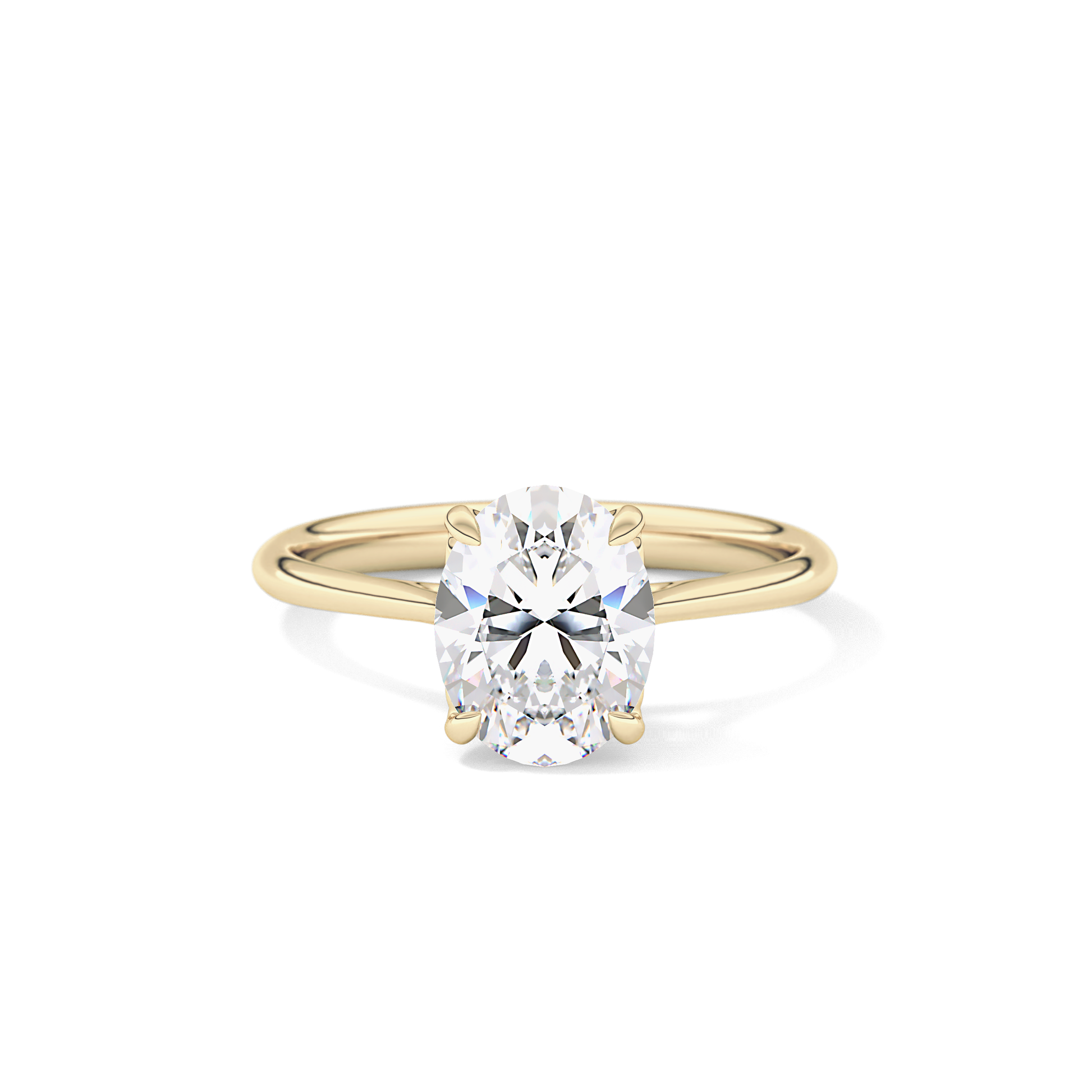 Oval Solitaire Lab Grown Engagement Ring