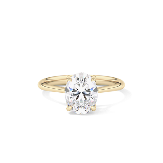 Oval Solitaire Lab Grown Engagement Ring