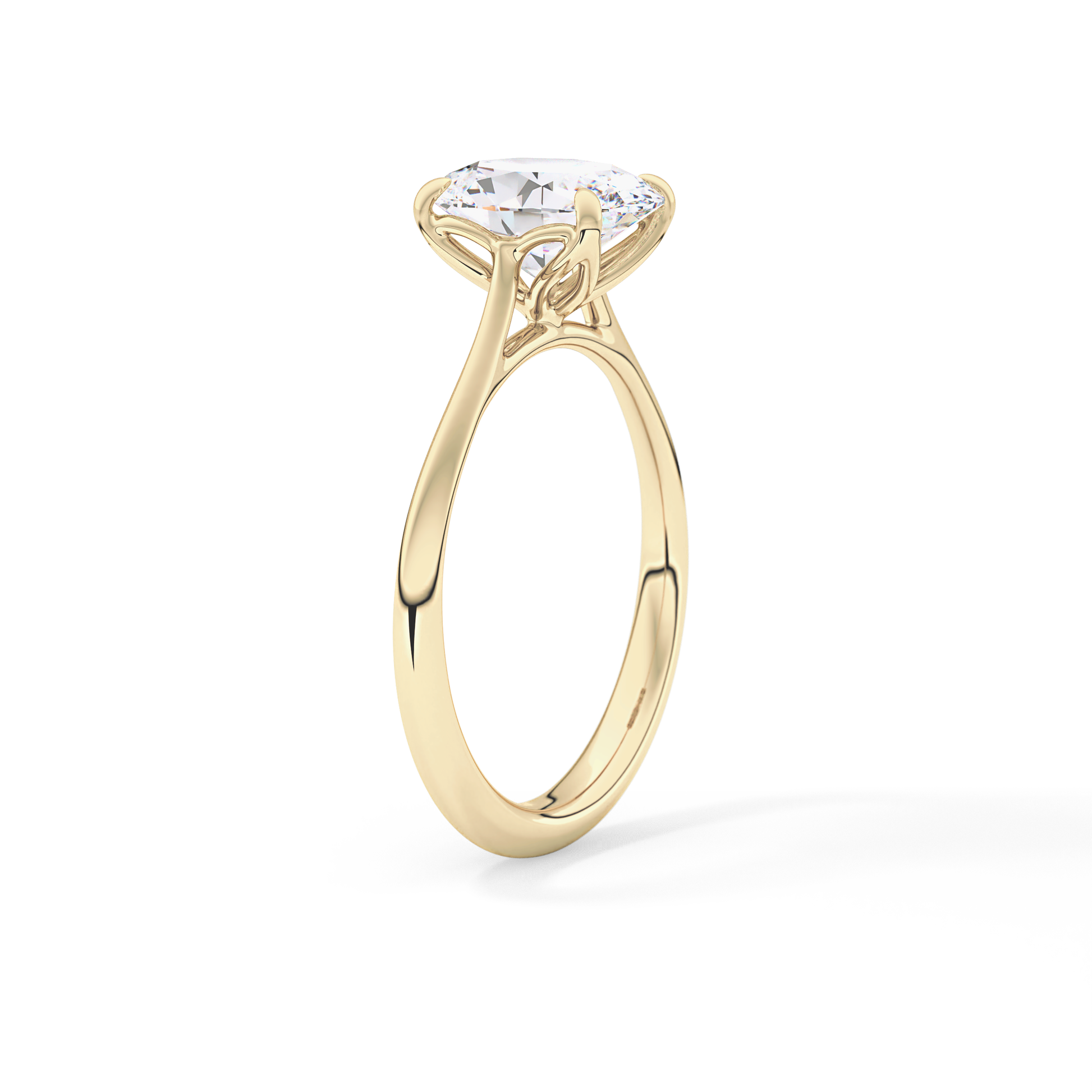 Oval Solitaire Lab Grown Engagement Ring