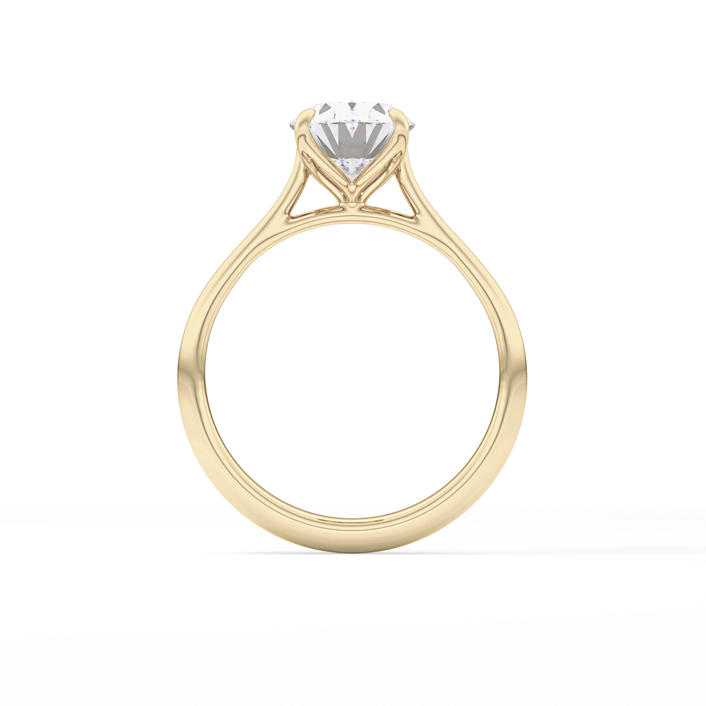 Oval Solitaire Lab Grown Engagement Ring