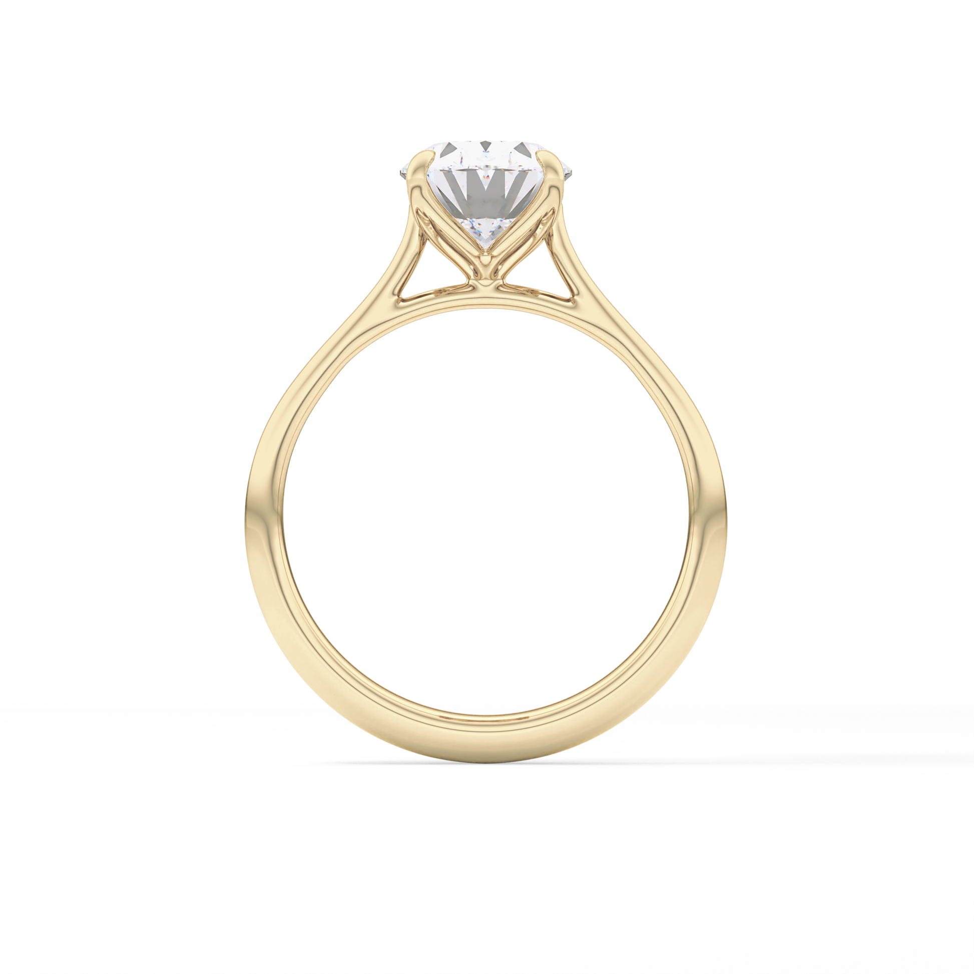 Oval Solitaire Lab Grown Engagement Ring