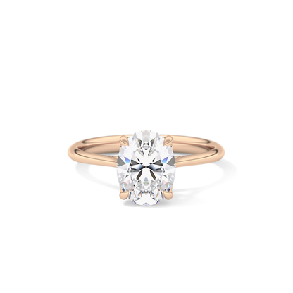 Oval Solitaire Lab Grown Engagement Ring