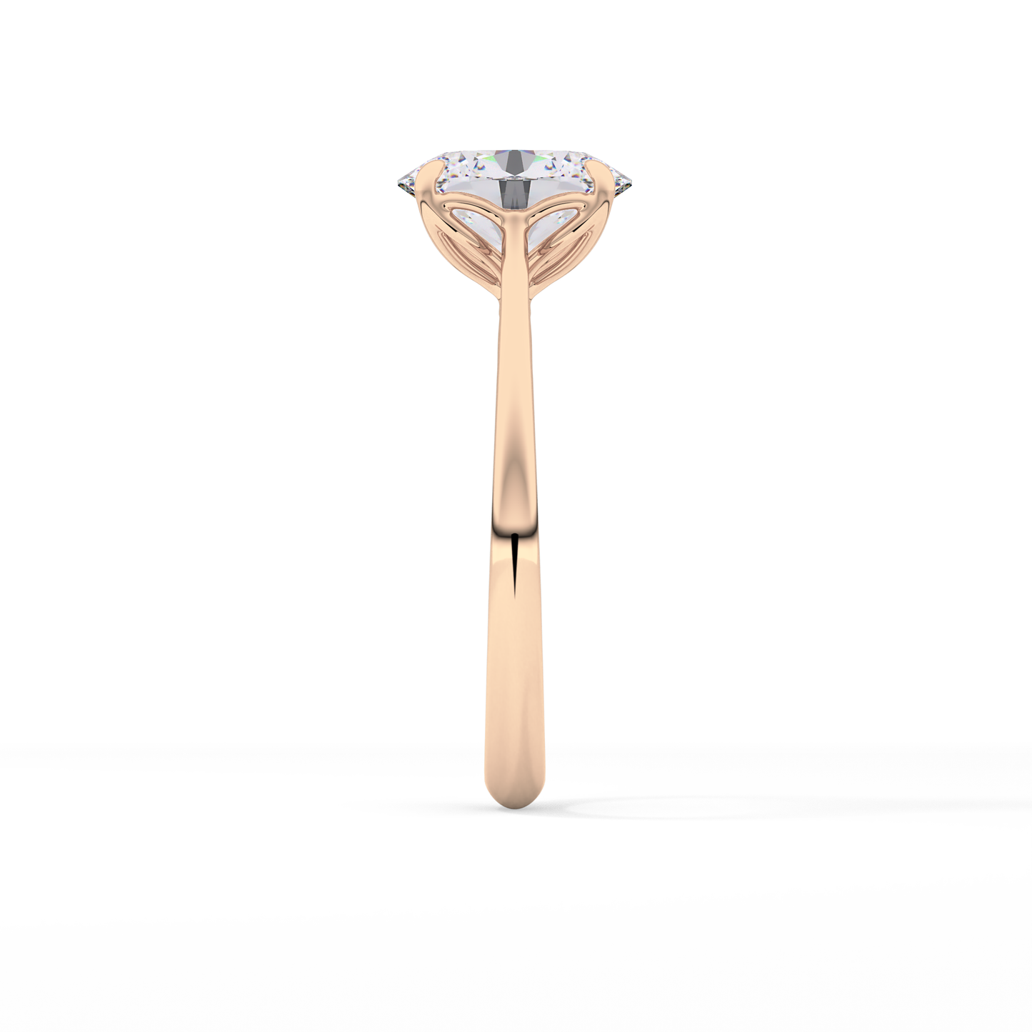 Oval Solitaire Lab Grown Engagement Ring