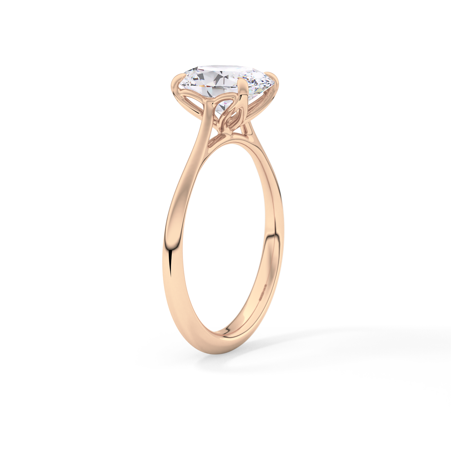 Oval Solitaire Lab Grown Engagement Ring