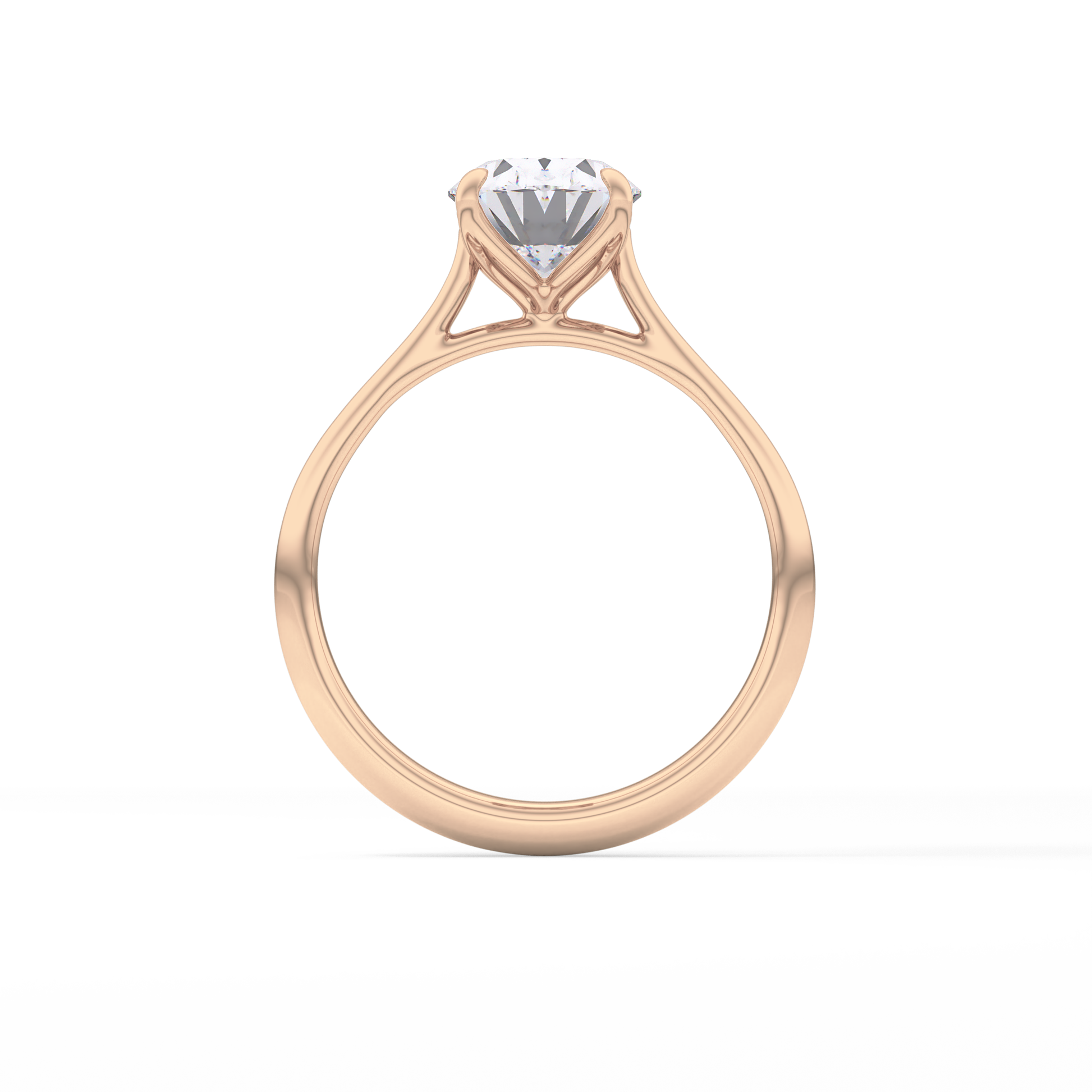 Oval Solitaire Lab Grown Engagement Ring