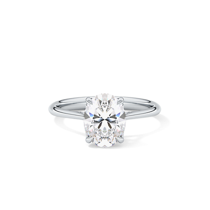 Oval Solitaire Lab Grown Engagement Ring