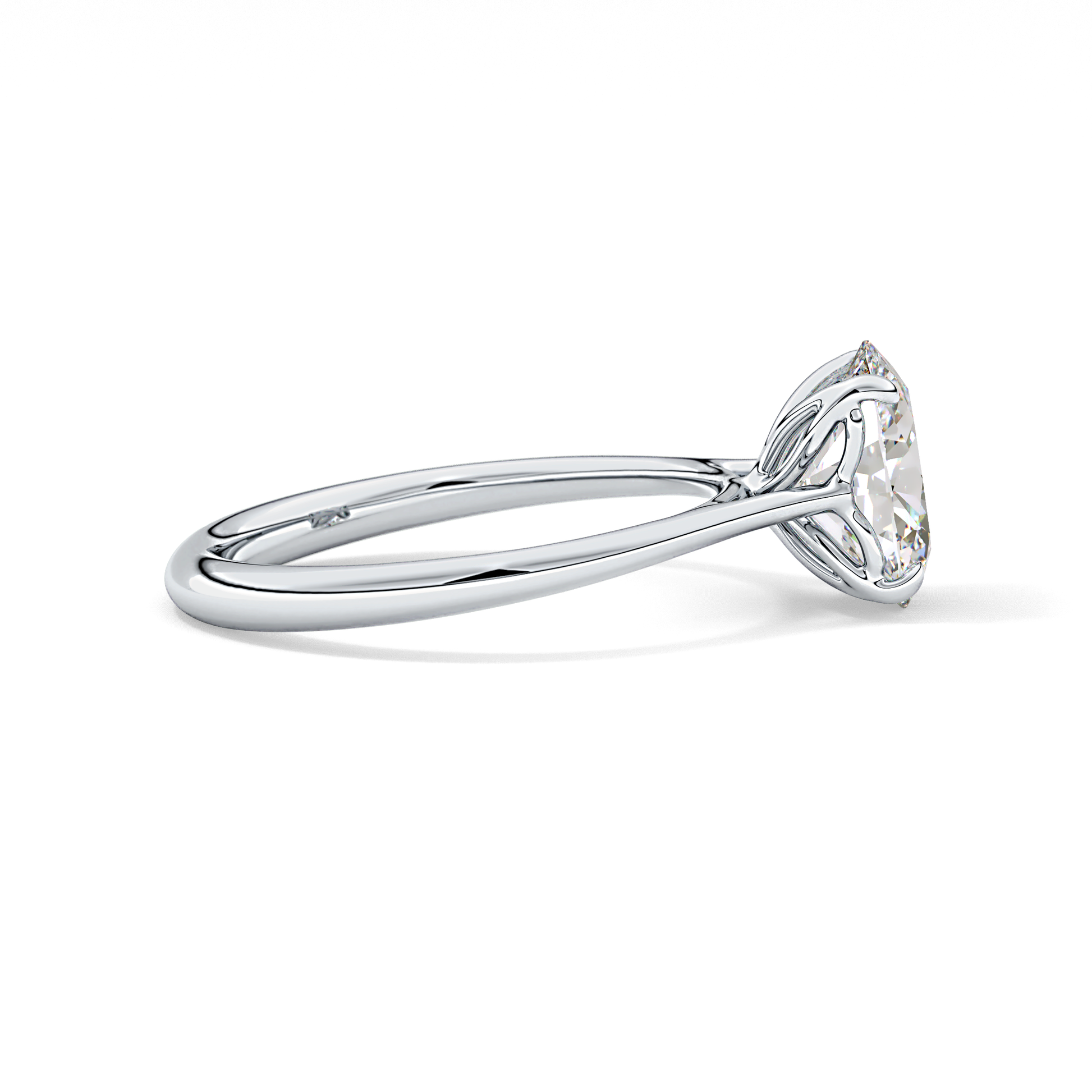Oval Solitaire Lab Grown Engagement Ring