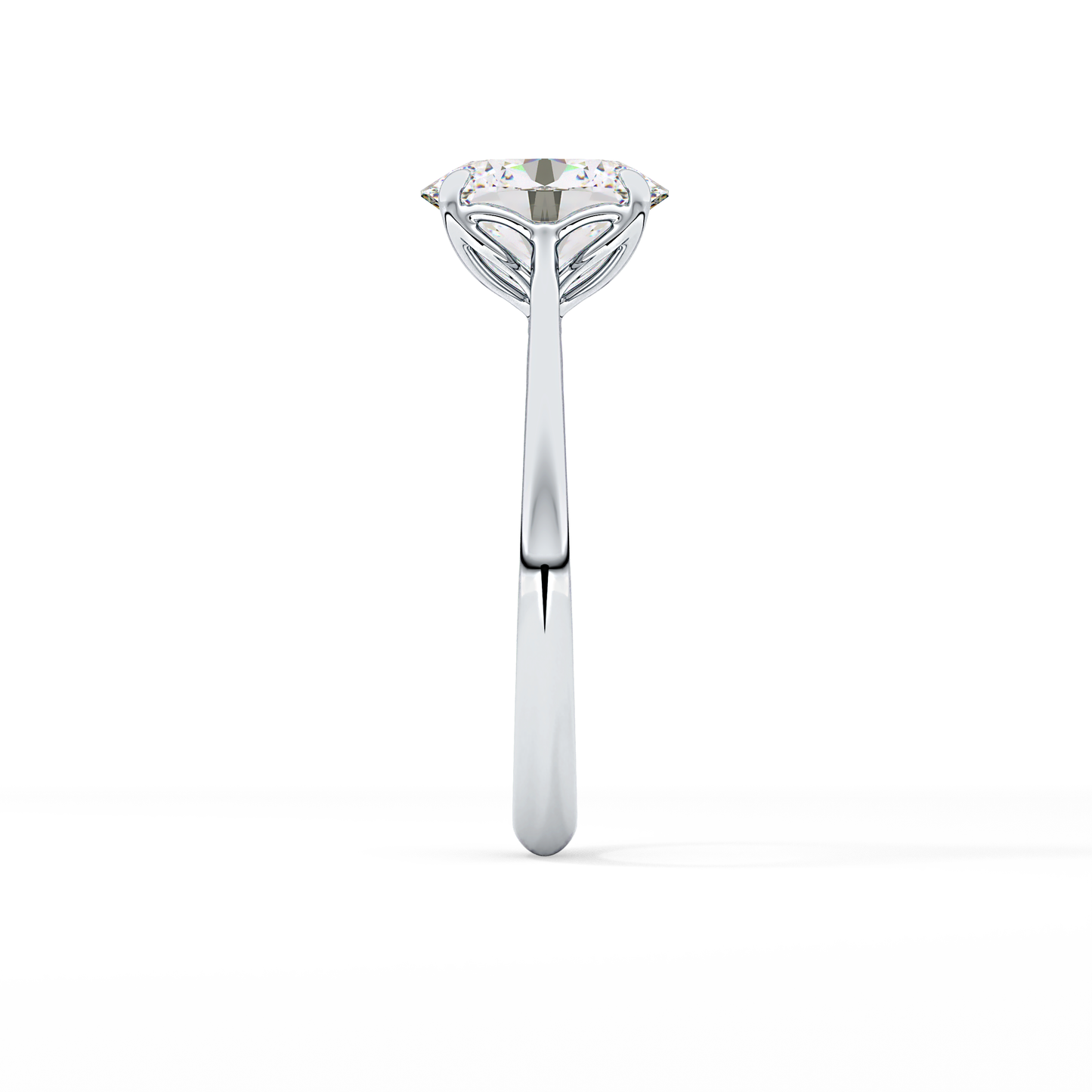 Oval Solitaire Lab Grown Engagement Ring