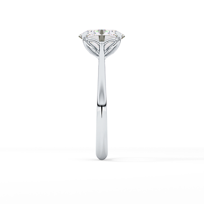 Oval Solitaire Lab Grown Engagement Ring
