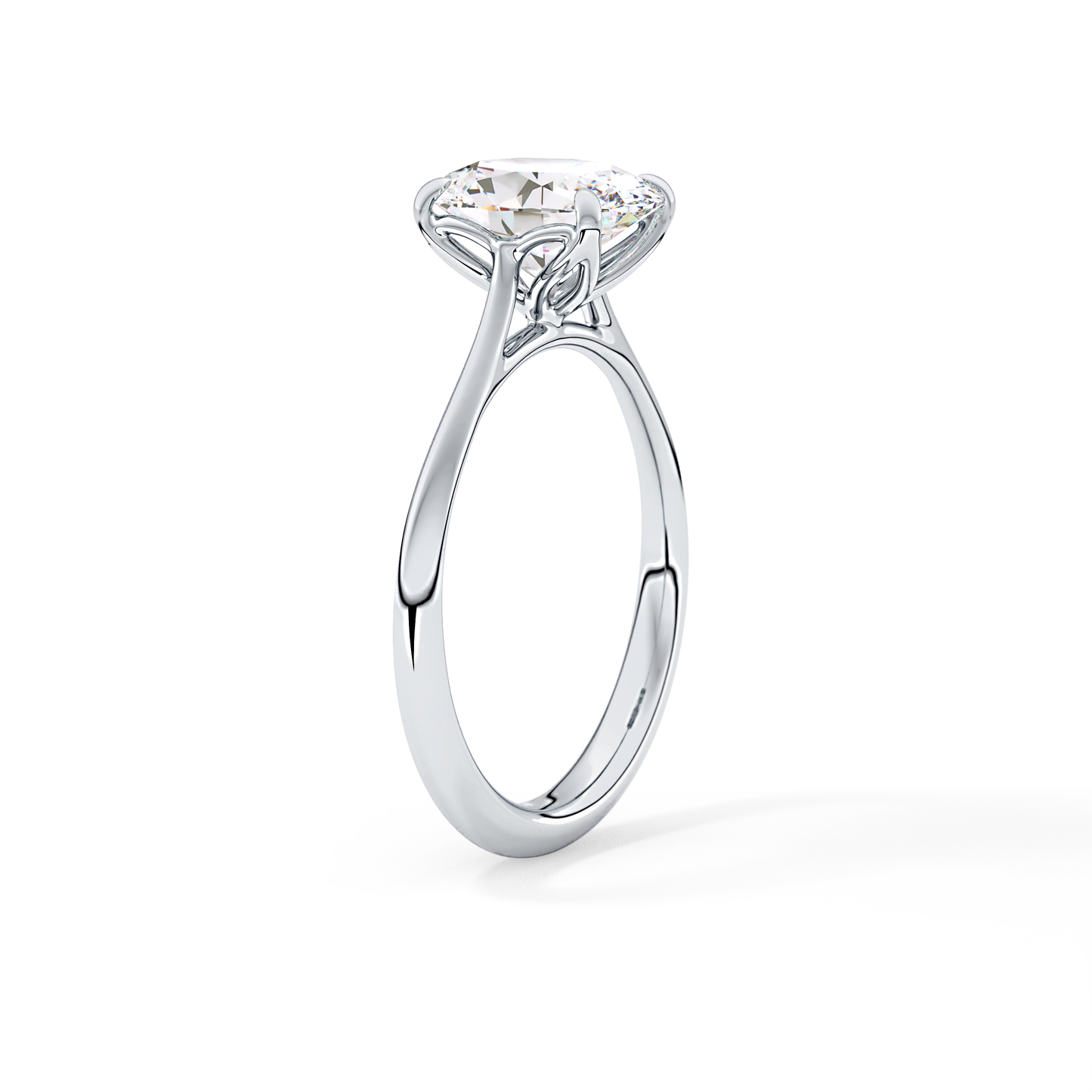 Oval Solitaire Lab Grown Engagement Ring