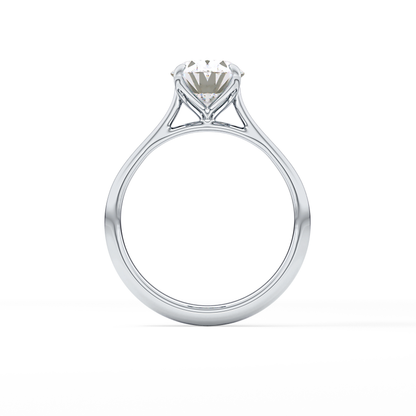 Oval Solitaire Lab Grown Engagement Ring