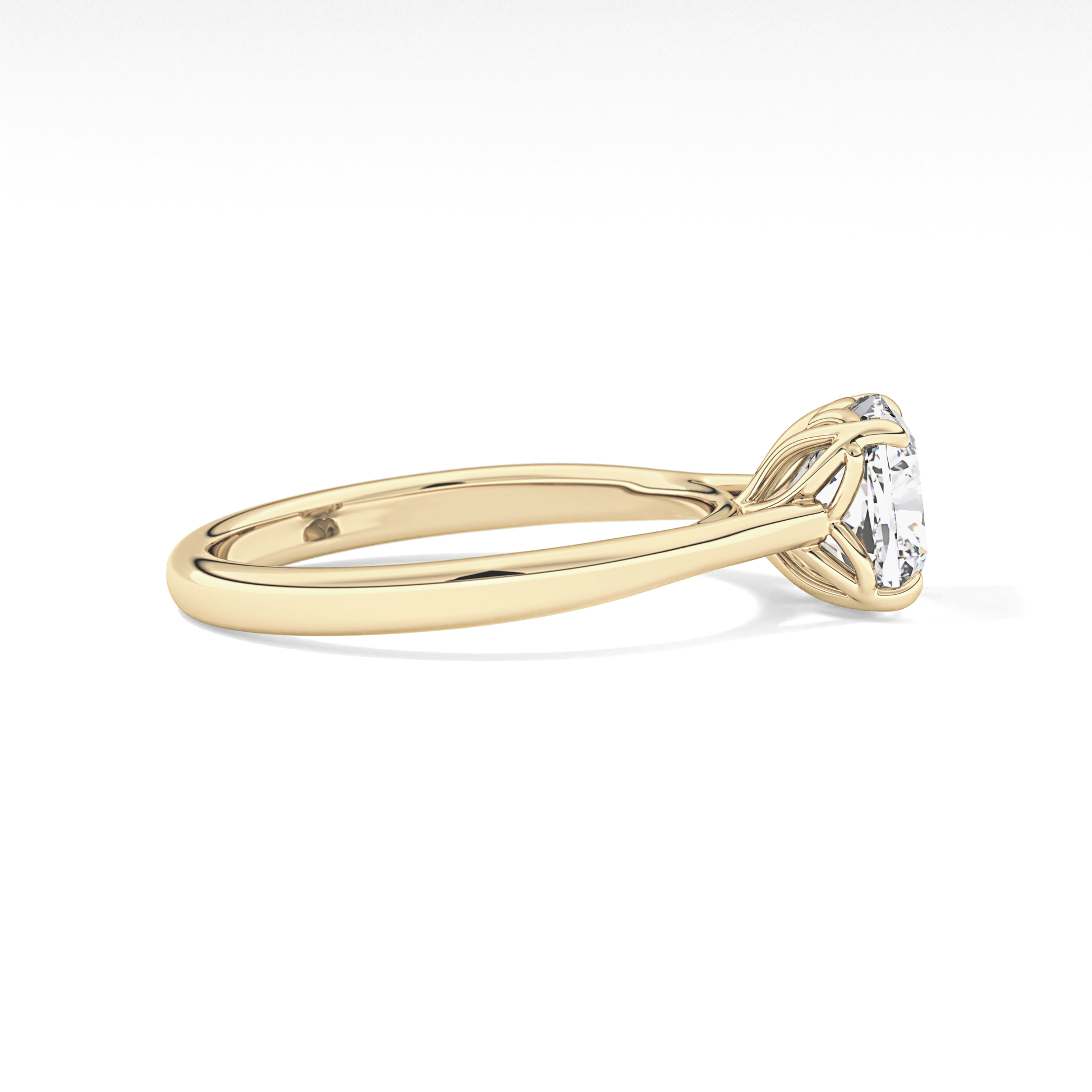 Cushion Solitaire Lab Grown Engagement Ring