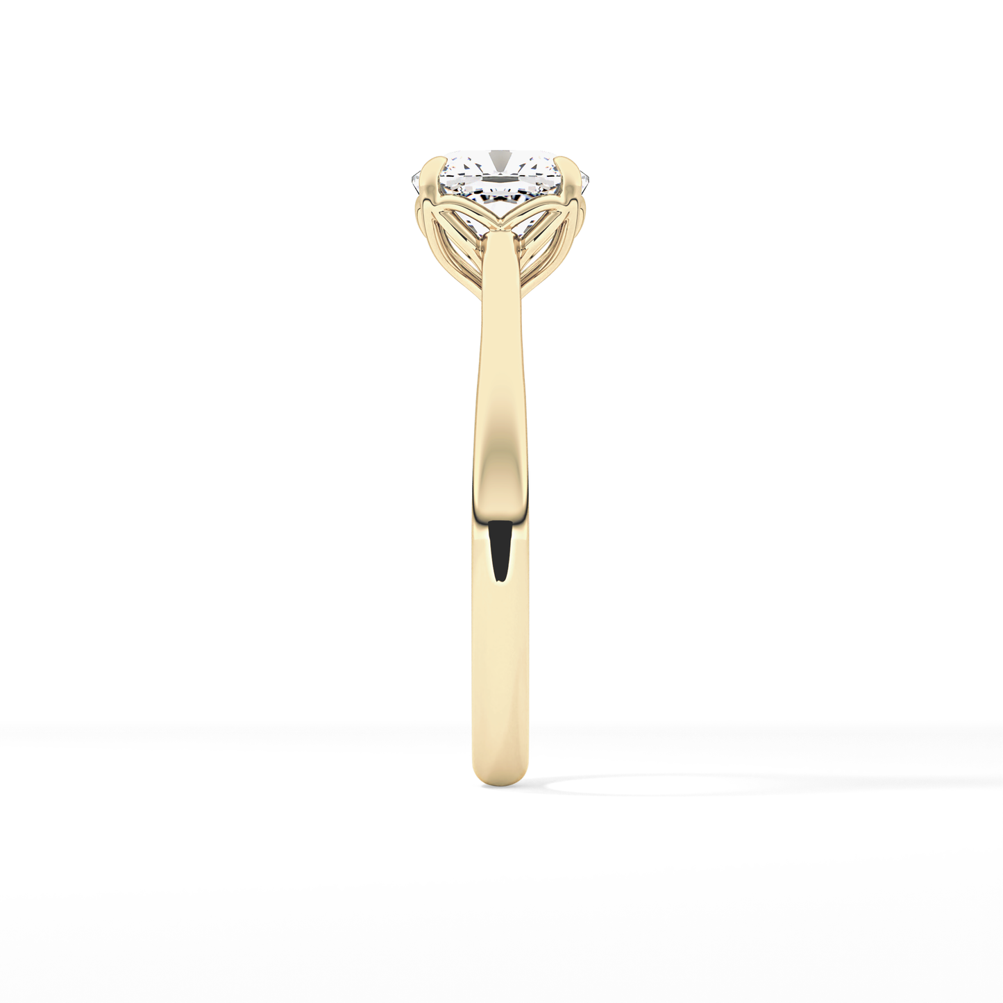 Cushion Solitaire Lab Grown Engagement Ring