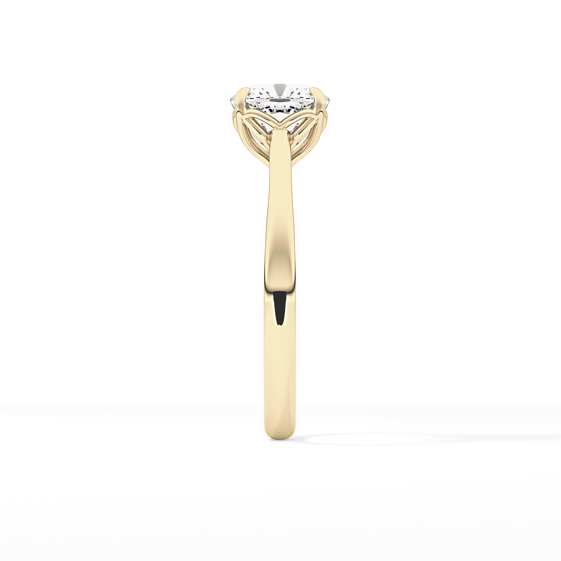Cushion Solitaire Lab Grown Engagement Ring