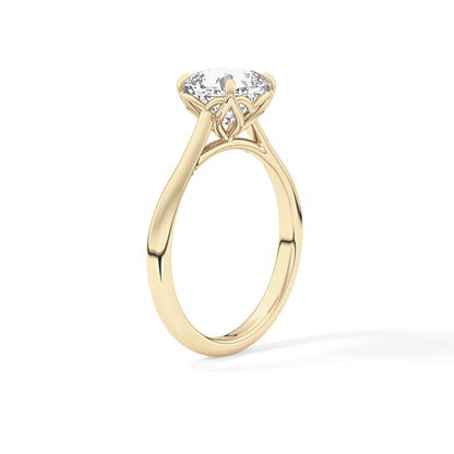 Cushion Solitaire Lab Grown Engagement Ring