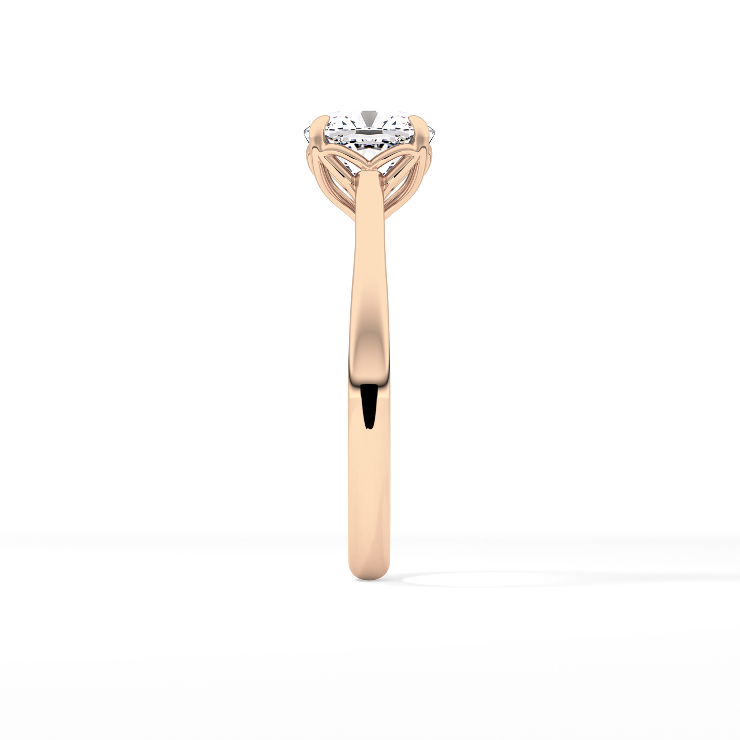Cushion Solitaire Lab Grown Engagement Ring