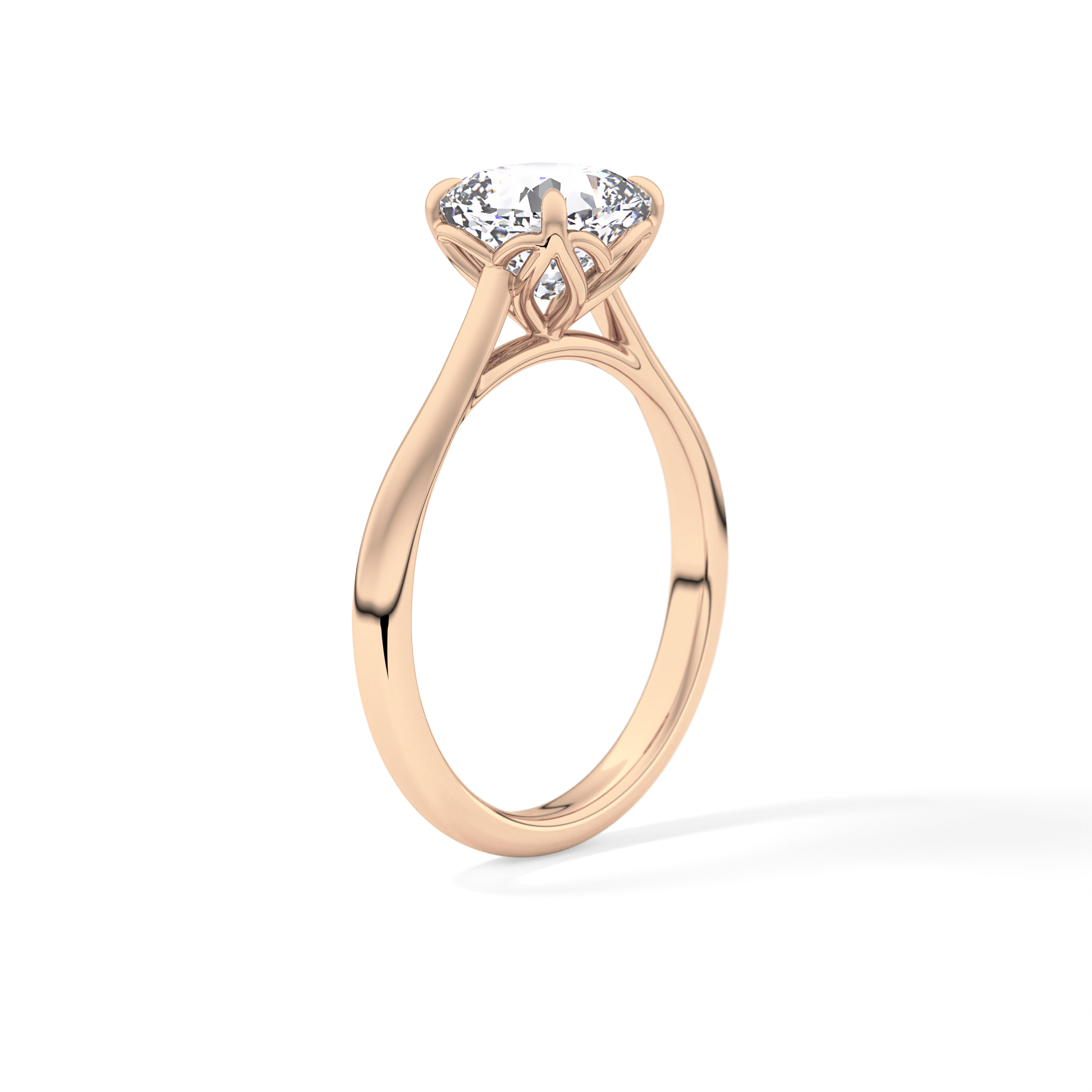 Cushion Solitaire Lab Grown Engagement Ring