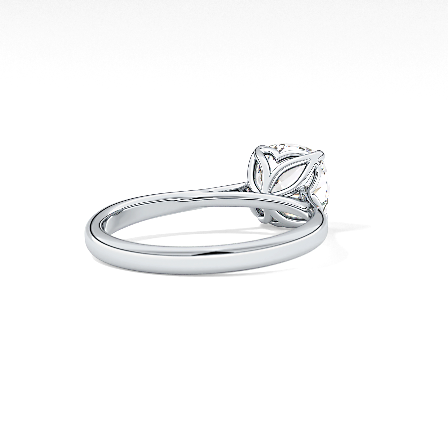 Cushion Solitaire Lab Grown Engagement Ring