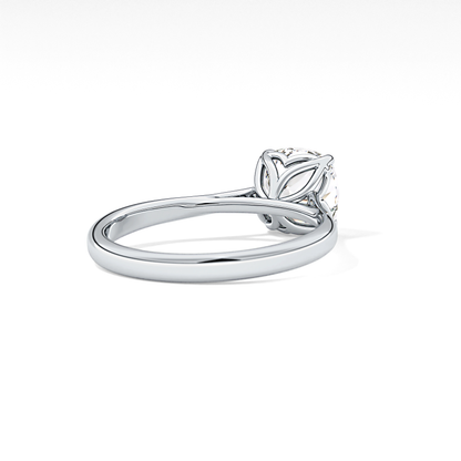 Cushion Solitaire Lab Grown Engagement Ring