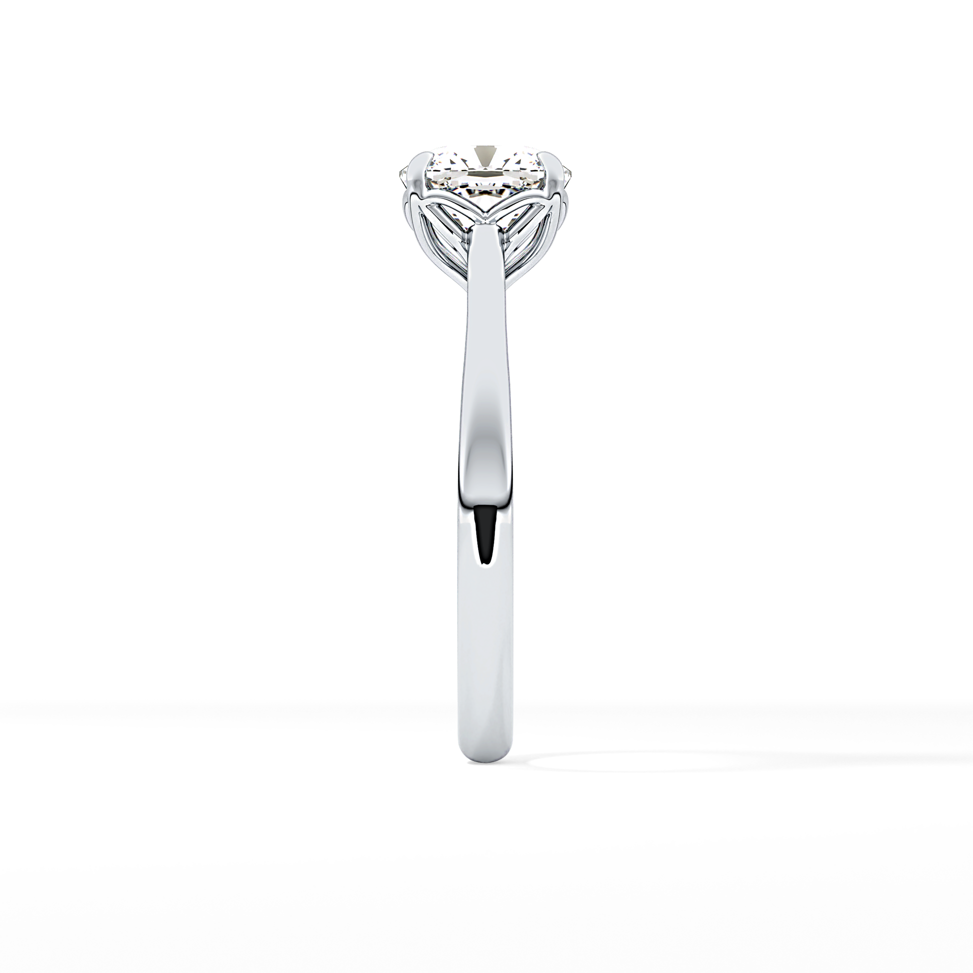 Cushion Solitaire Lab Grown Engagement Ring