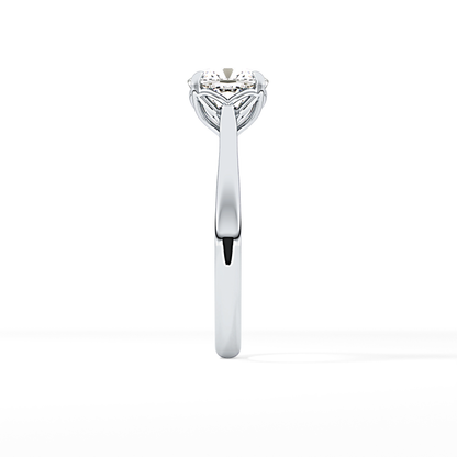 Cushion Solitaire Lab Grown Engagement Ring