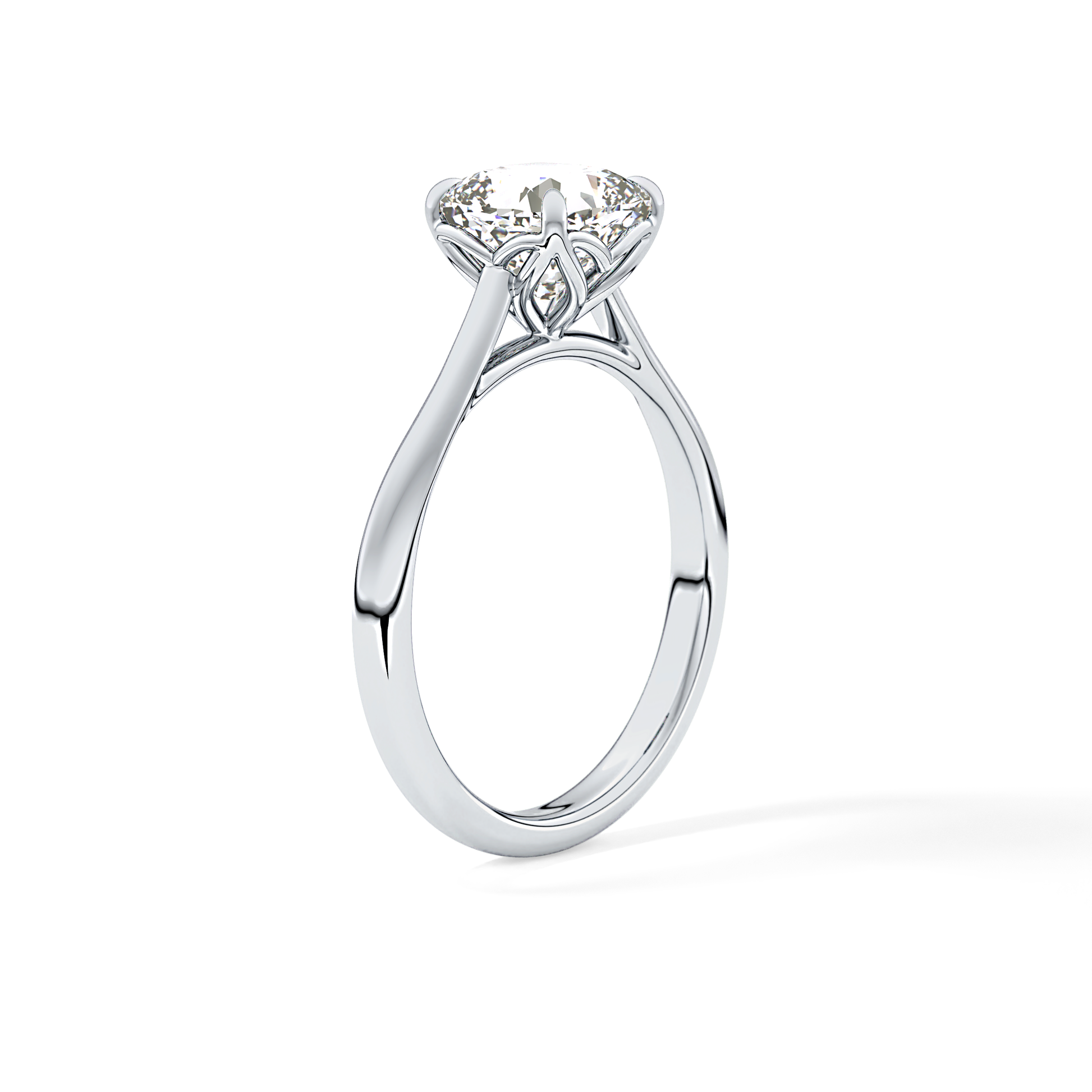 Cushion Solitaire Lab Grown Engagement Ring