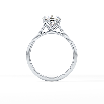 Cushion Solitaire Lab Grown Engagement Ring