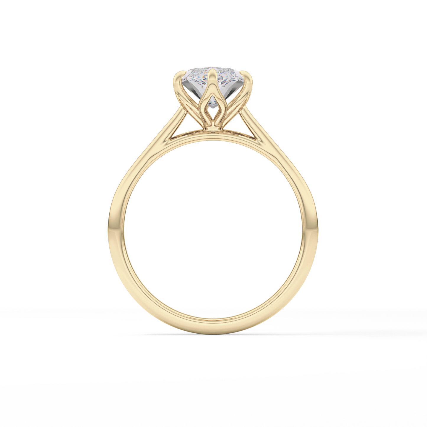 Marquise Solitaire Lab Grown Engagement Ring