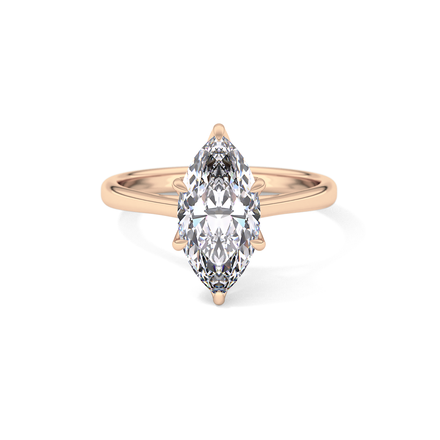 Marquise Solitaire Lab Grown Engagement Ring