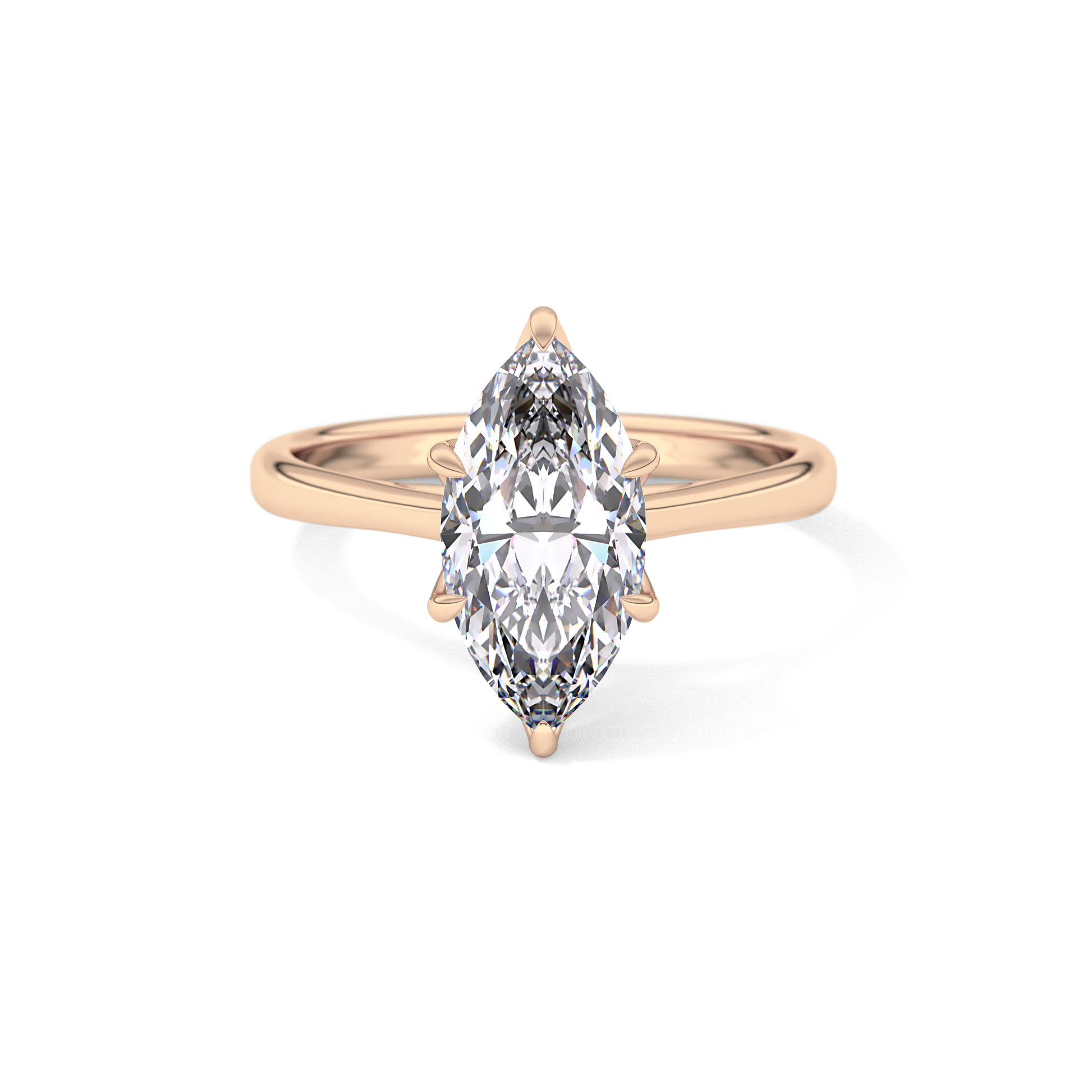 Marquise Solitaire Lab Grown Engagement Ring