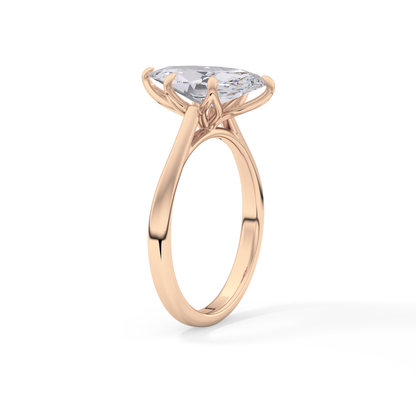 Marquise Solitaire Lab Grown Engagement Ring