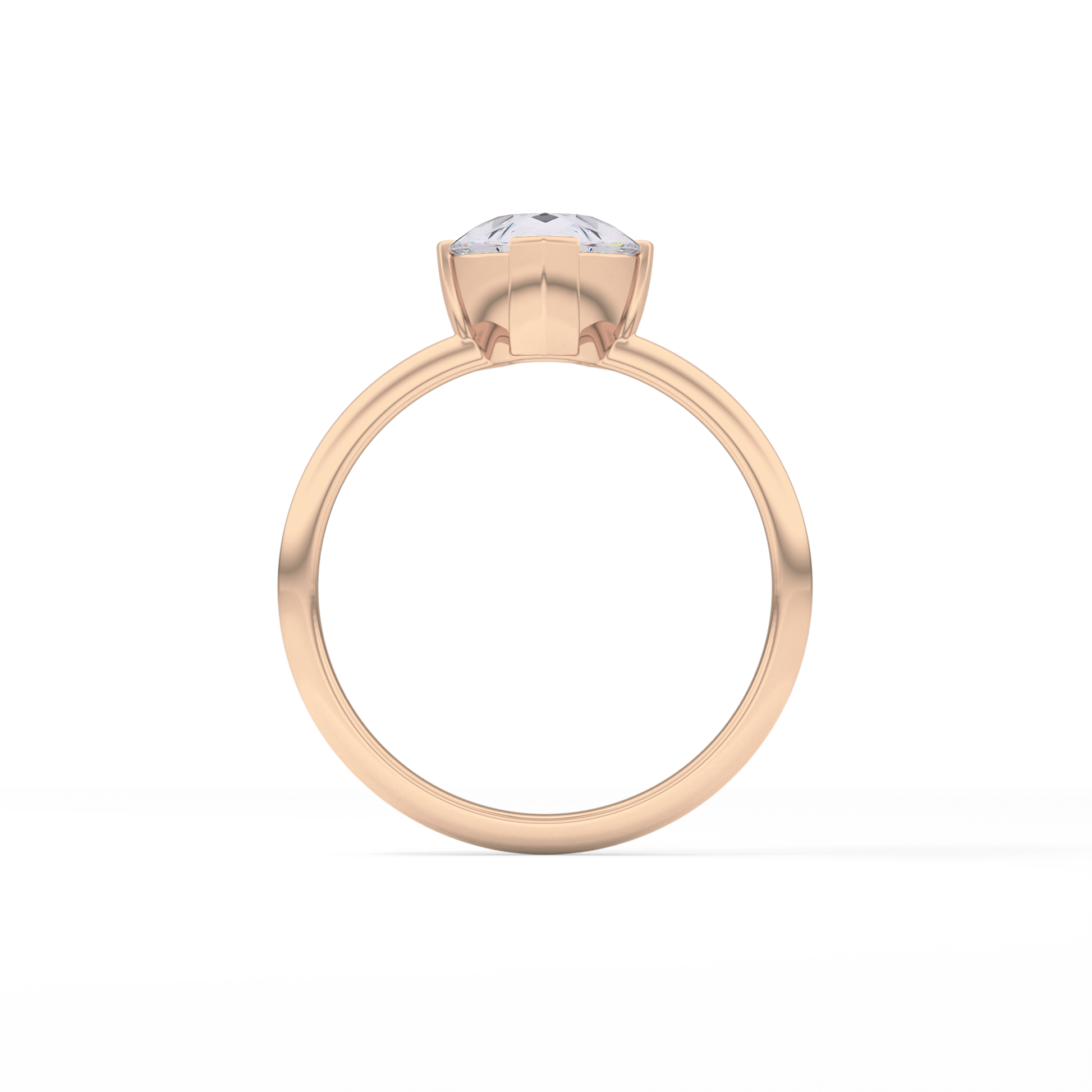 Pear Solitaire Lab Grown Engagement Ring